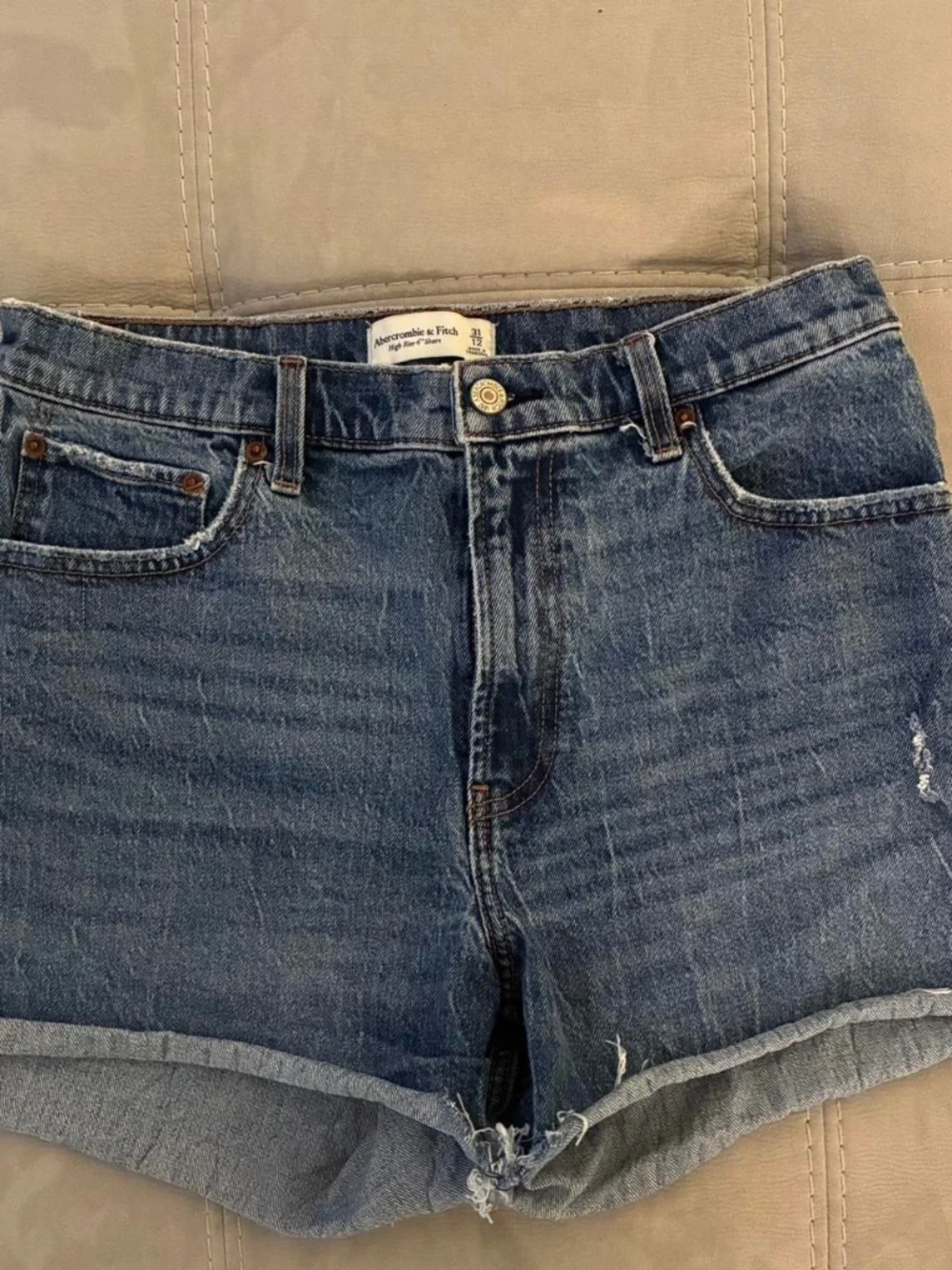Abercrombie & Fitch Blue Denim Shorts